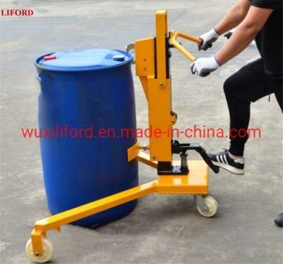 Capacity 350kg Hand Hydraulic Forklift Oil Drum Lifter Dt350c