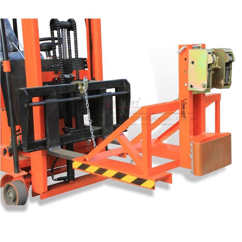 Dg500e Double Eagle Grip Forklift Mounted Rubber-Belt Drum Grabbers Load Capacity 500kg