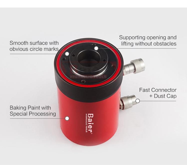Double Acting Hollow Hydraulic Jack Cylinder