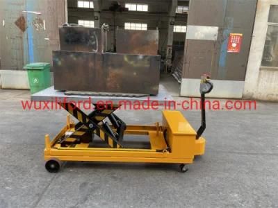 1t 2t 4t Electric Mobile Hydraulic Scissor Portable Full Electric Lift Table Truck