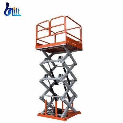 1m-4m Lifting Height 400kg-4000kg Hydraulic Stationary Scissor Materials Lift
