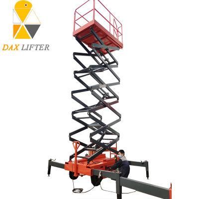High Quality Stable Durable 4-18m Semi Electric Mobile Scissor Lift
