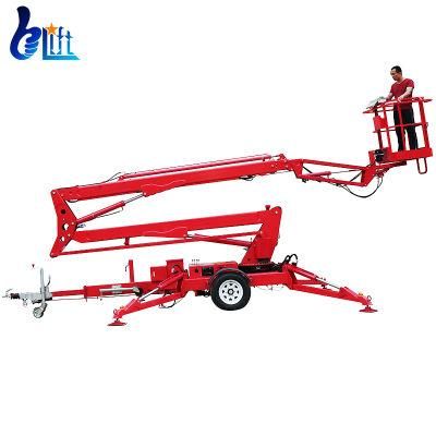 10m-20m Load 200kg Spider Boom Electric Lift Truck Towable Lifts