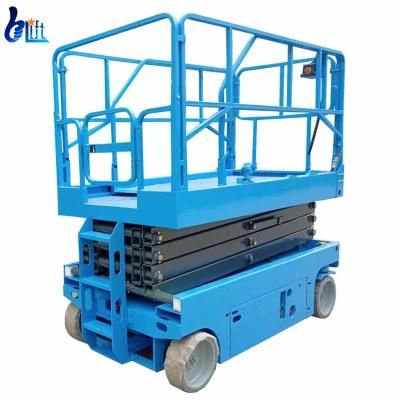 14m Hydraulic Aerial Work Platform Electric Battery Scissor Lift