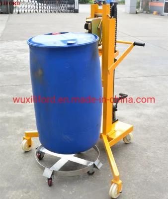 55 Gallon 450kg Manual Hydraulic Drum Handler Portable Drum Lifter