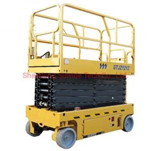 Bauma Exhibition 10m Outdoor Self Propelled Electric Scissor Lifts/Small Lift Crane Hydraulic Cylinder Lift