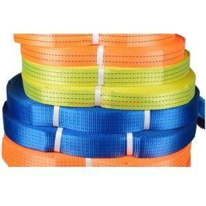 3 Ton 5 Ton 10 Ton 20 Ton 2t Polyester Webbing Sling Web Belt Color Code Container Lifting Sling with Flat Eye