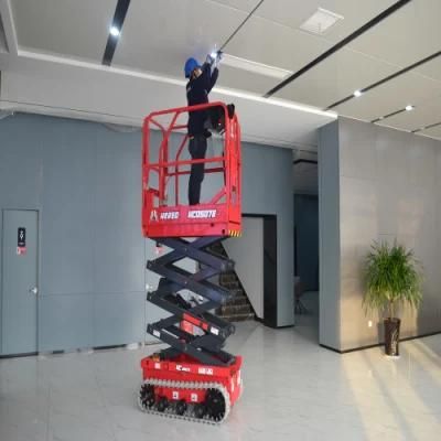 5m Rough Terrain Self Propelled Scissor Lift Track Mobile Work Platform