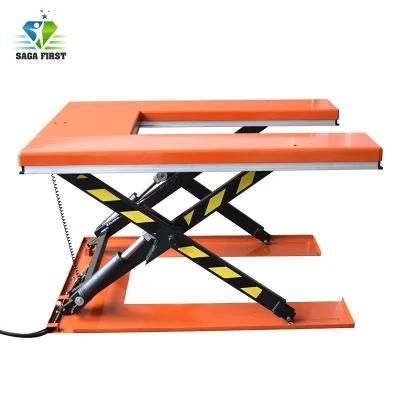 3ton Hydraulic Electric Workshop U Type Low Scissor Lift Table