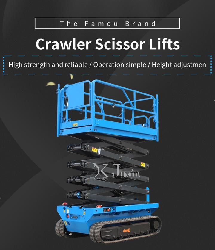 CE Certification All Terrain Scissor Lift Track Crawler Scissor Lifter