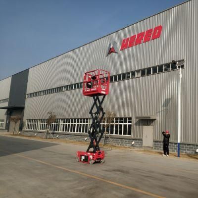 Adjustable Elevated Aerail Work Platform Manufacture 14m Electric Scissor Manlift Work Platform