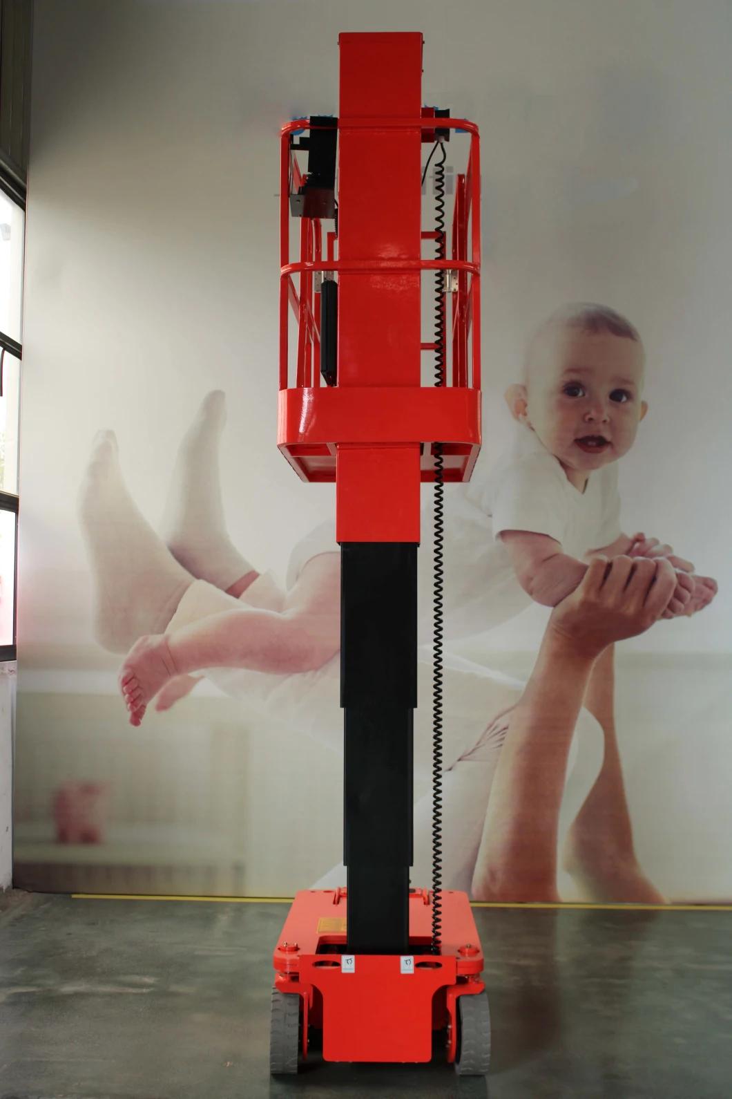 European Standard Vertical Lift Automatic Movement Telescopic Design Aerial Platform