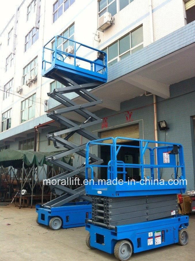 10 meters LED Light Maintain Battery Self Propelled Scissor Lift