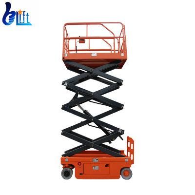 China Factory 350 Kg 1.5 M Height Self Propelled Electric Scissor Lift Table Battery Power Automatic Platform Lifter