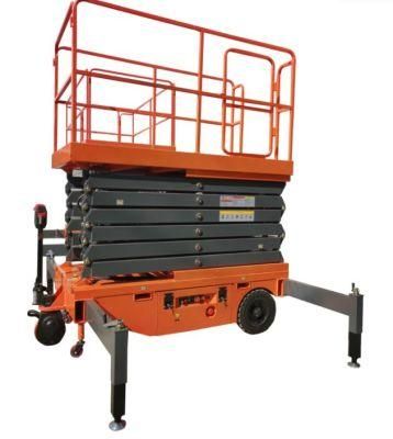 Popular 6m 8m 12m 14m 16m 18m Mobile Trailer Mounted Electric Hydraulic Man Scissor Lift Aerial Working Lift