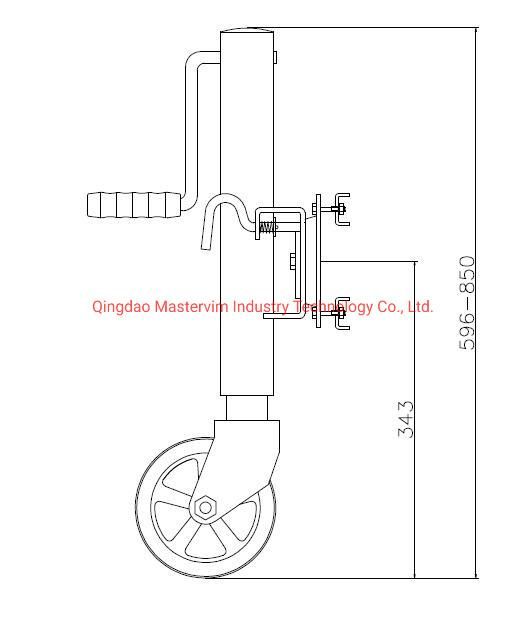 1500lbs Side Wind Trailer Jockey Wheel with Warranty 2 Years