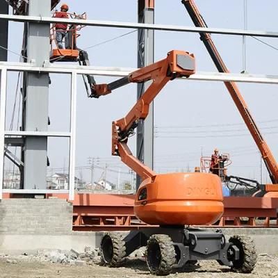 Manned Mobile Driving Type Self Propelled Boom Lift Uses Engine Power Gtbz16su