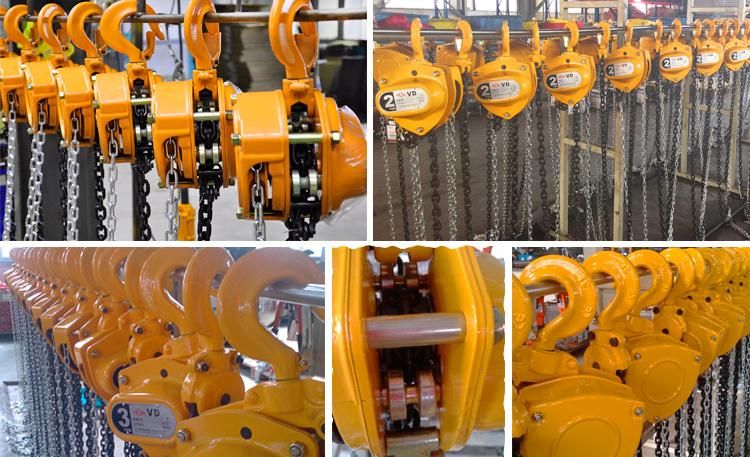 Hand Operated Chain Hoist Blocks Manual Lifting Equipment