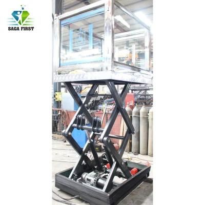 Sagafirst Scissor Type Wheelchair Lift Disabled Lift with Ce