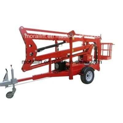 CE Certificates Battery Trailing Hydraulic Boom Lift