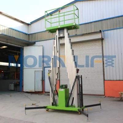 8m Vertical Double Past Aluminum Alloy Lift