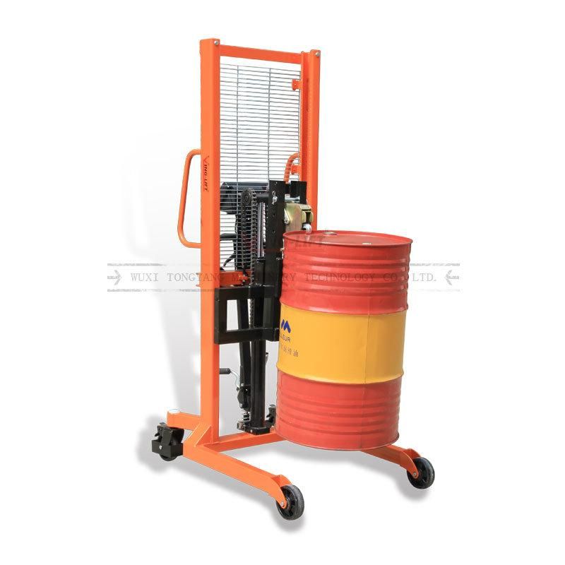 Hydraulic Manual Drum Stacker Capacity 400kg Drum Lifter with Scale