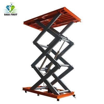 3 Ton Load Capacity Fixed Hydraulic Electric Scissor Table Lift