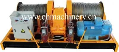Double Drum Mine Winch for Lifting Materiel, Ore, Equipment (2JK5)