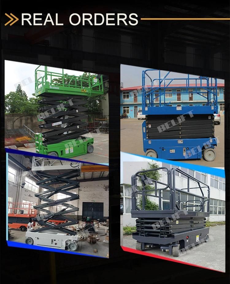 Construction Elevator Aerial Lift Mobile Scissor Lift with 300kg Load Capacity