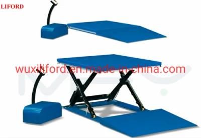 Low Profile 2000kg Hy2001 Scissor Lift Table with Ramp