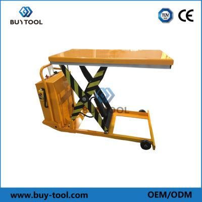 700kg 750kg Hydraulic Lift Table with Two Castors