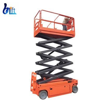 10m 12m 14m Height Hoist Lift High End Hydraulic Mobile Self Propelled Movable Scissor Construction Lift