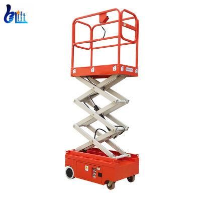 3m 3.9m 300kg Mini Platform Lifts Mobile Scissor Lift Machine Motor Lift