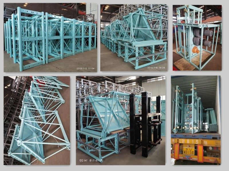Facade Lifting Electric Scaffolding Motorized Platform Mast Climber Lift Heavy Duty Load Platform