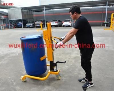 China Factory Price 350kg Capacity Pedaled Hydraulic Drum Truck Dt350A