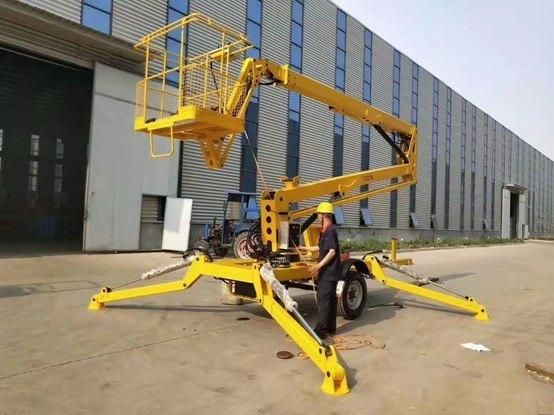 High Quality Smart System Aerial Work Towable Hydraulic Boom Lift