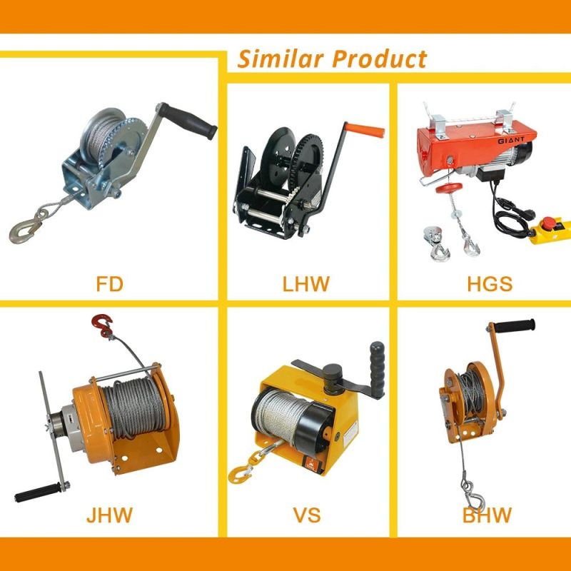 China Manufacturer Supply High Quality Stainless Steel Hand Winch with Brake for Sale (BHW-S)