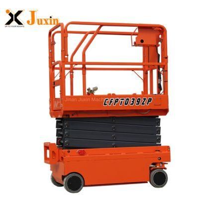 4m DC Battery Charge Electric Self-Propelled Mini Scissor Lift for Repair
