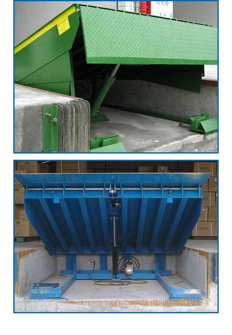 Manual Mechanical Automatic Dock Level Fixed Aluminium Dock Leveller 6ton Hydraulic Units Dock Leveler Brazil with Ramp