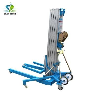 CE Certificated Mini Aluminum Aerial Hydraulic Man Lift Crane