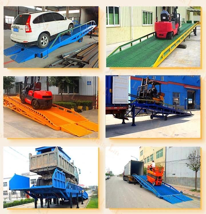 Portable Electric Adjustable Forklift Mobile Ramp