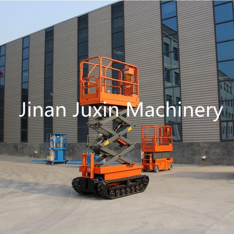 Self Driven Electric Tracked Crawler Scissor Lift Platform