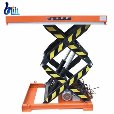 1000kg Load Stationary Hydraulic Scissor Lift Tables Goods Lift
