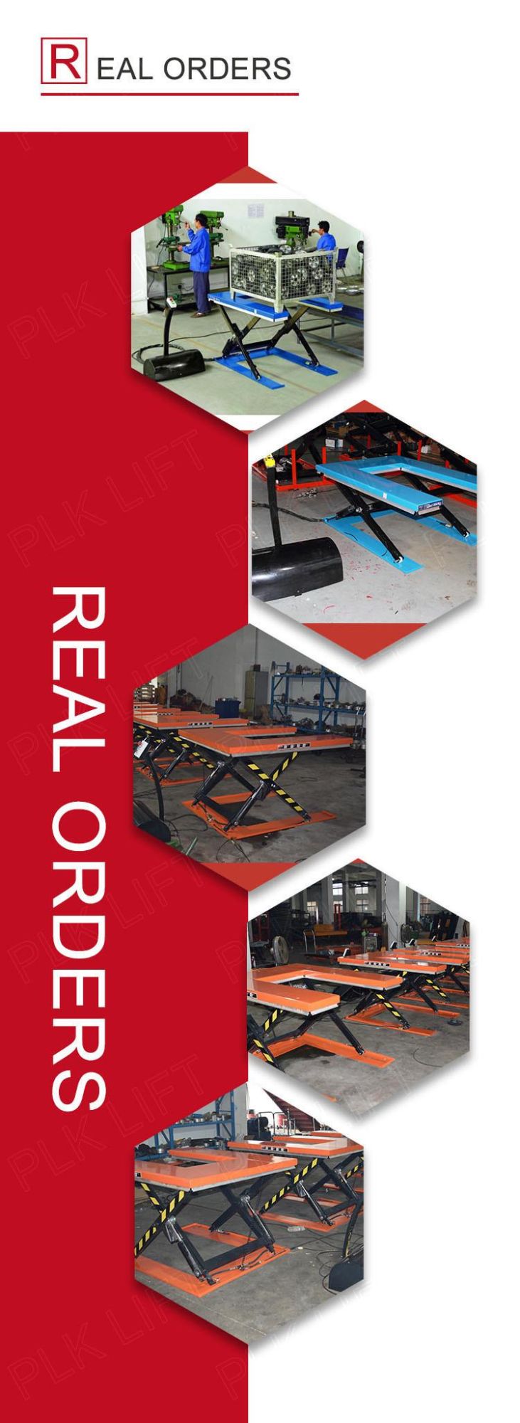 Standard Low Profile U Shape Industrial Hydraulic Scissor Lift Table