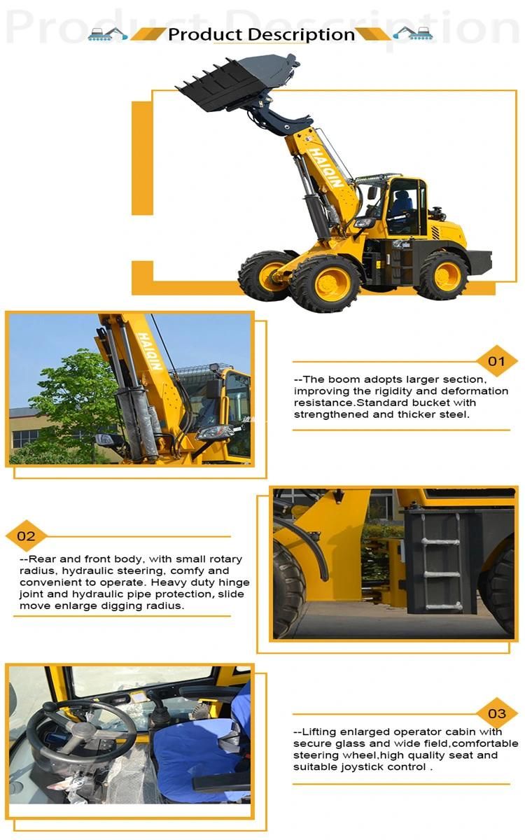 High Quality China Telescopic Loader (HQ920T) with High Position Work Platform