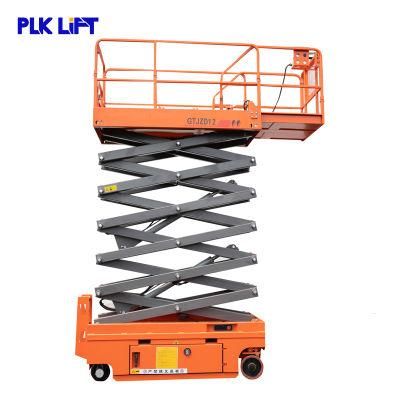 Self Propelled Man Lift Electric Motor Driveable Scissor Lift