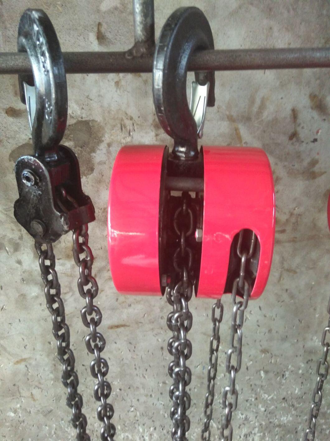 Hand Pulling Manual Chain Hoist Crane Hand Lifting Chain Block with Hook Manual Chain Hoist and Handchain Pulley Block Manual Lever Chain Hoist Crane