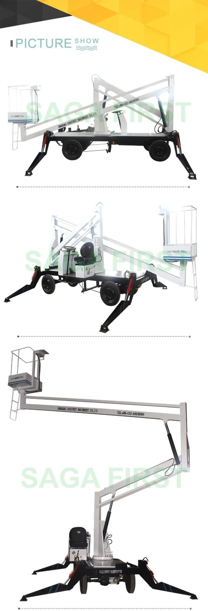 2020 China Street Lamp Maintenance Towable Trailed Boom Lift