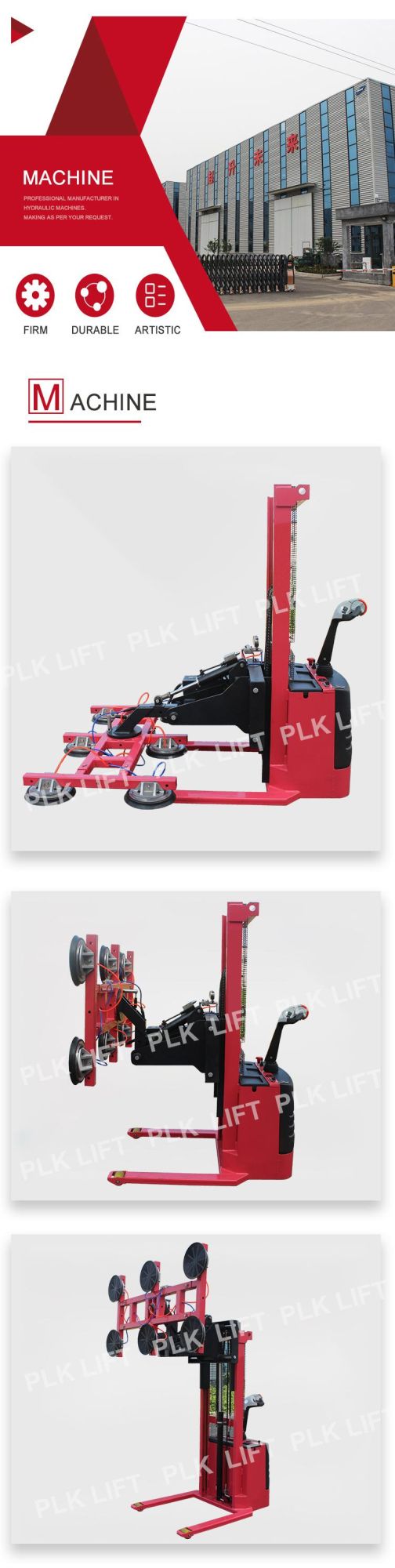 800kg Mobile Self-Propelled Electric Vacuum Glass Lifter with Ce