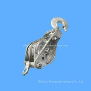 Stainless Steel Snatch Block Pulley with Double Sheave
